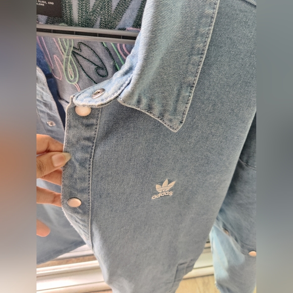 Adidas Originals Denim Jacket half sleeve and full sleeve adjustable - Picture 2 of 6